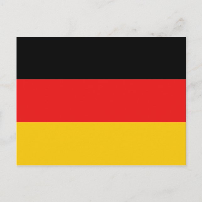 Postal de bandera de Alemania (Anverso)