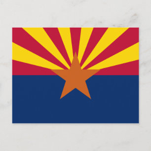 Postal de bandera de Arizona