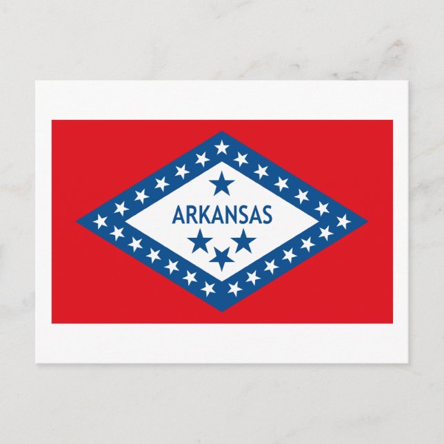 Postal de bandera de Arkansas (Anverso)