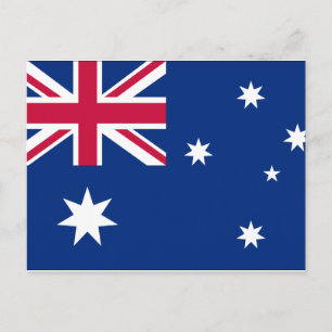 postal de bandera de australia