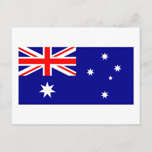 Postal de bandera de Australia (Australia)