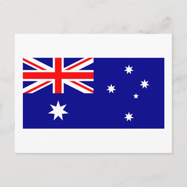 Postal de bandera de Australia (Australia) (Anverso)