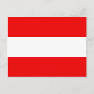 Postal de bandera de Austria