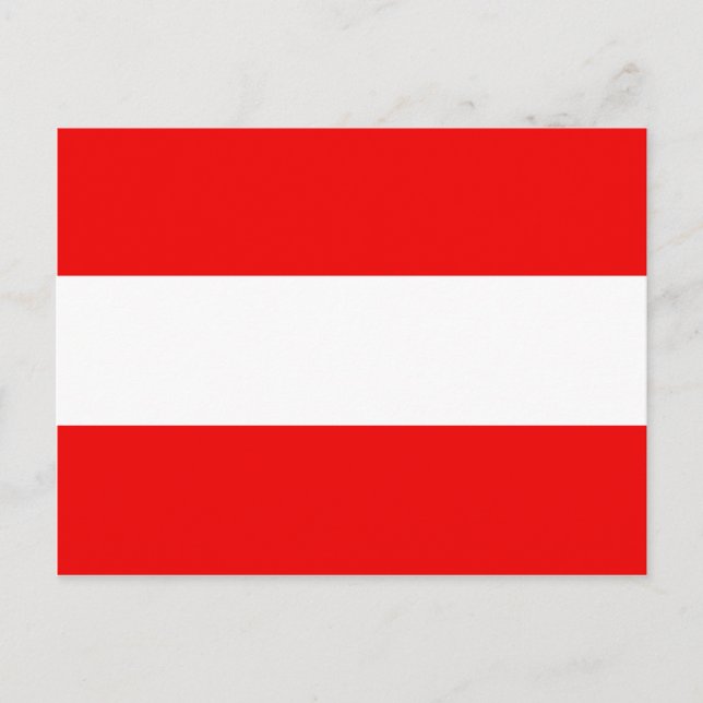 Postal de bandera de Austria (Anverso)