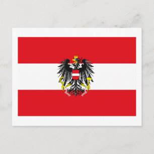 Postal de bandera de Austria