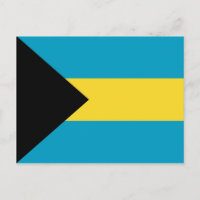 Postal de bandera de Bahamas