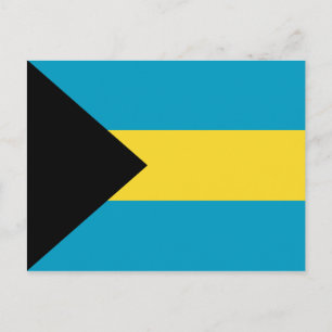Postal de bandera de Bahamas