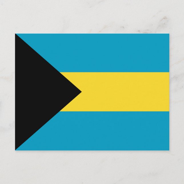 Postal de bandera de Bahamas (Anverso)