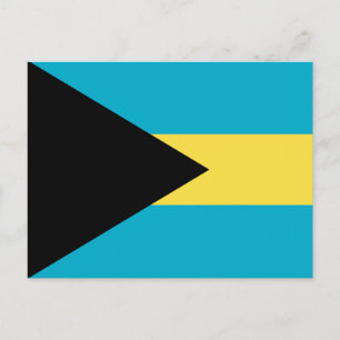 Postal de bandera de Bahamas