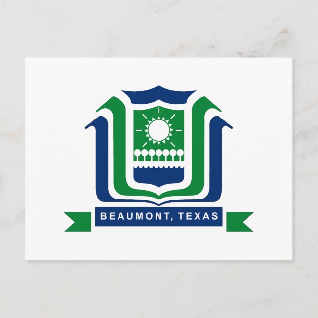 Postal de bandera de Beaumont (Anverso)