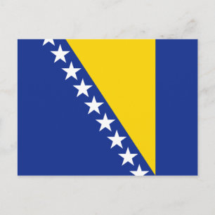 Postal de bandera de Bosnia y Herzegovina