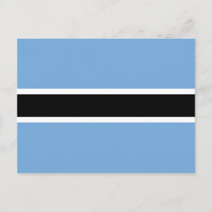 Postal de bandera de Botswana