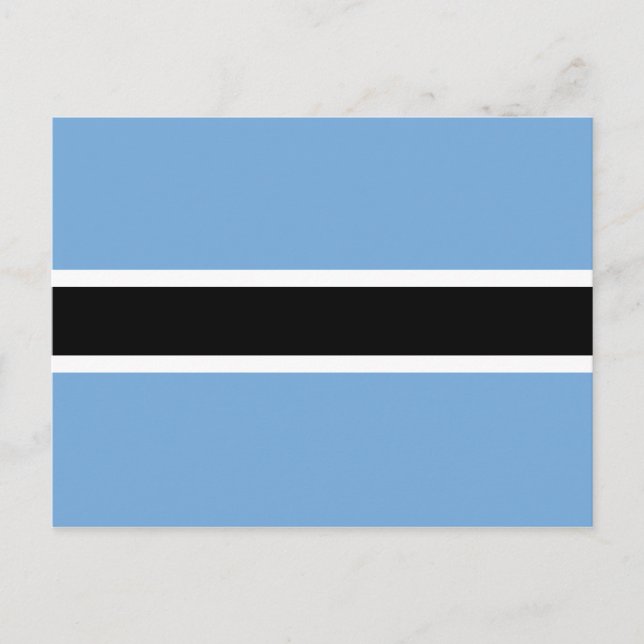 Postal de bandera de Botswana (Anverso)