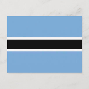 Postal de bandera de Botswana
