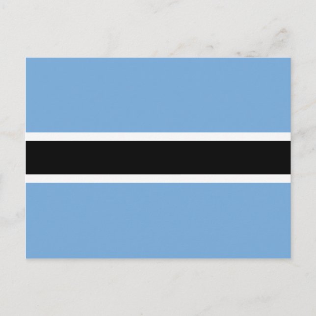 Postal de bandera de Botswana (Anverso)