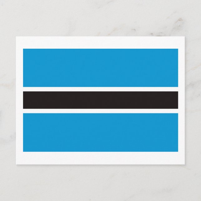 Postal de bandera de Botswana (Anverso)