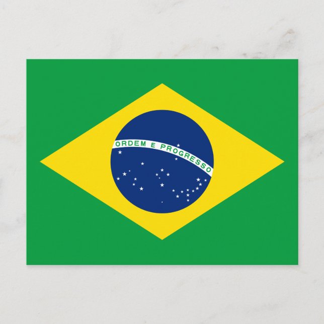 Postal de bandera de Brasil (brasileño) (Anverso)