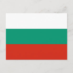 postal de bandera de Bulgaria