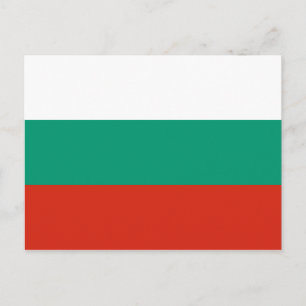 postal de bandera de Bulgaria
