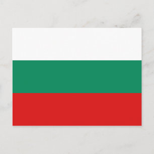 postal de bandera de Bulgaria