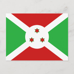 Postal de bandera de Burundi