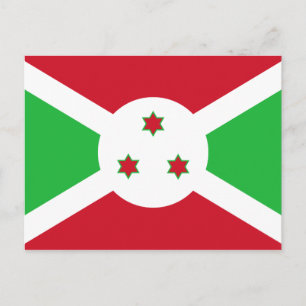 Postal de bandera de Burundi