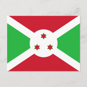 Postal de bandera de Burundi