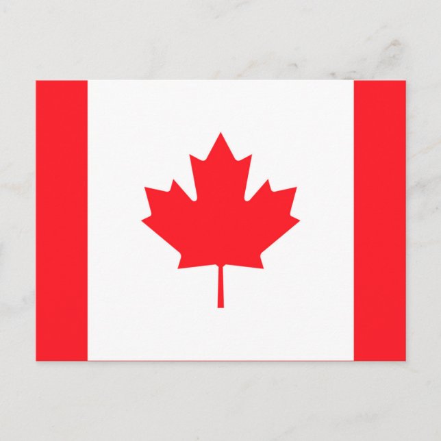 Postal de bandera de Canadá - Mailer de recuerdo c (Anverso)