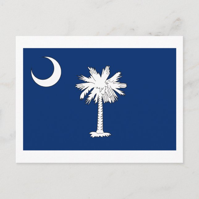 Postal de bandera de Carolina del Sur (Anverso)