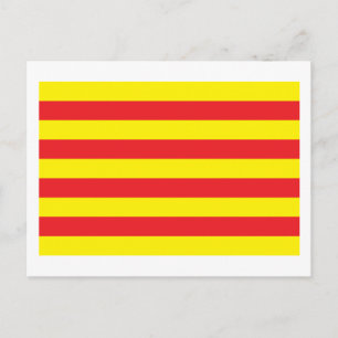 postal de bandera de Cataluña