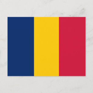 Postal de bandera de Chad
