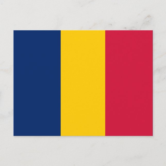 Postal de bandera de Chad (Anverso)