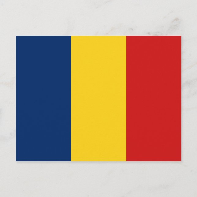 Postal de bandera de Chad (Anverso)