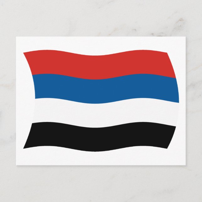 Postal de bandera de Colombia para pueblos indígen (Anverso)