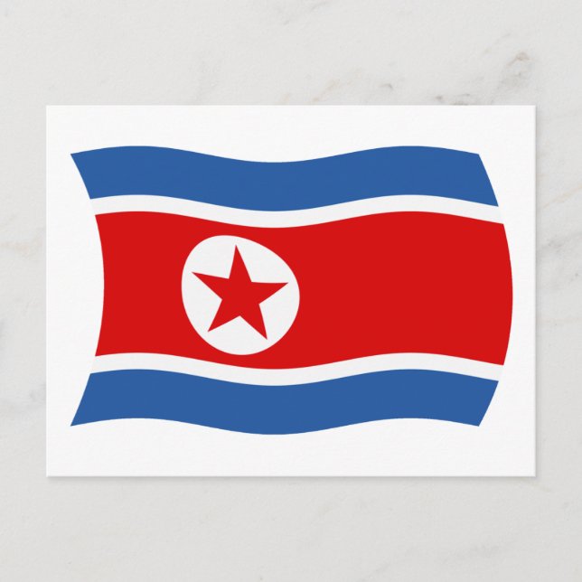 Postal de bandera de Corea del Norte (Anverso)