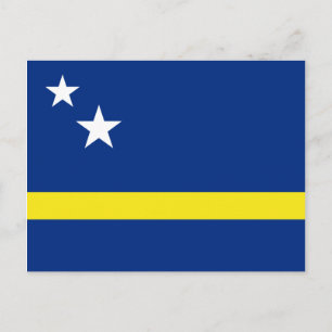 Postal de bandera de Curazao