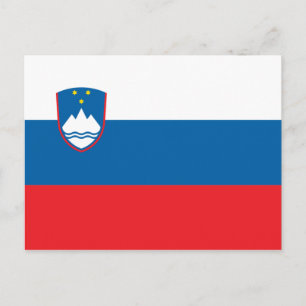 Postal de bandera de Eslovenia