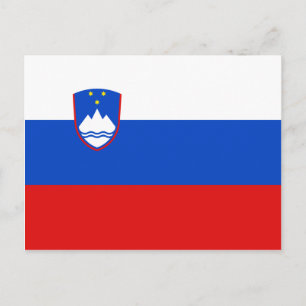 Postal de bandera de Eslovenia