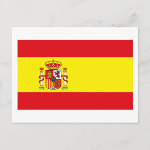Postal de bandera de España