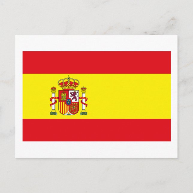 Postal de bandera de España (Anverso)