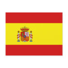 Postal de bandera de España