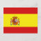 Postal de bandera de España