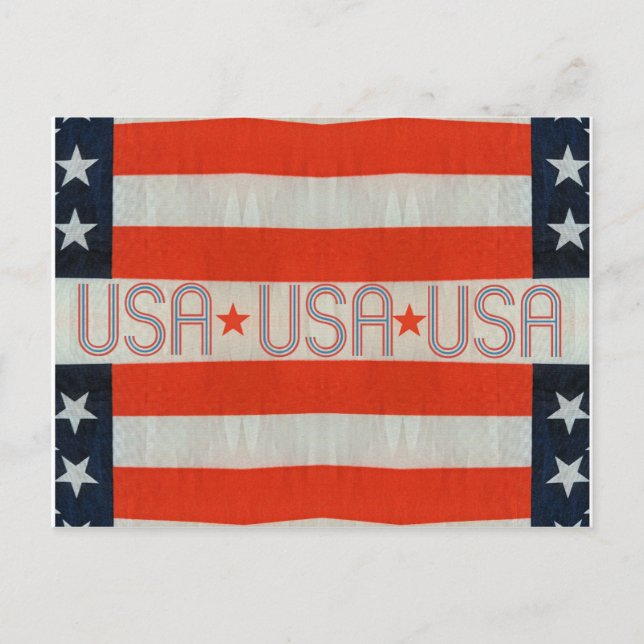 Postal de bandera de Estados Unidos (Anverso)