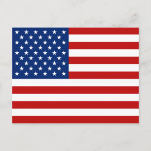 Postal de bandera de Estados Unidos