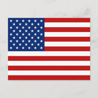Postal de bandera de Estados Unidos