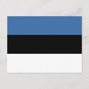Postal de bandera de Estonia