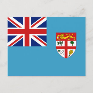 Postal de bandera de Fiji