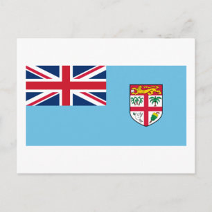 Postal de bandera de Fiji