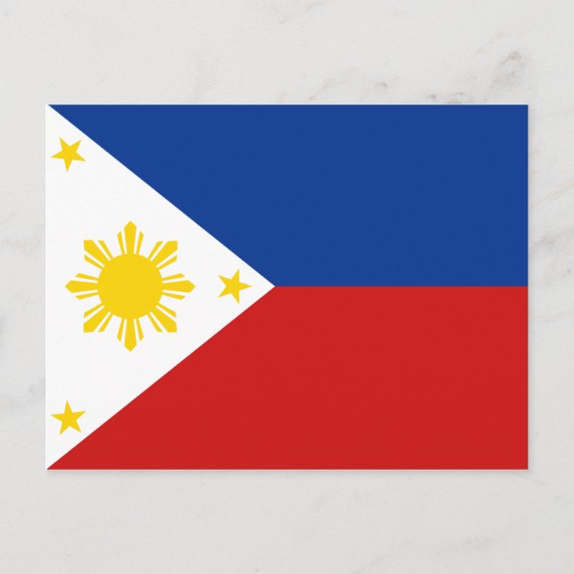 Postal de bandera de Filipinas (Anverso)