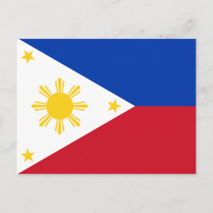 Postal de bandera de Filipinas